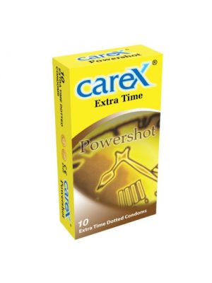 Carex Extra Time Powershot Dotted Condom 10 pack