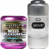 One Mixed Pleasures condom and One move deluxe personal lubrication gel,