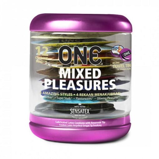 One True Mixed Pleasures Condoms – 12pcs
