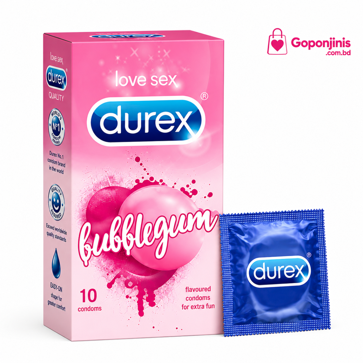 Durex Bubblegum Flavoured Condom