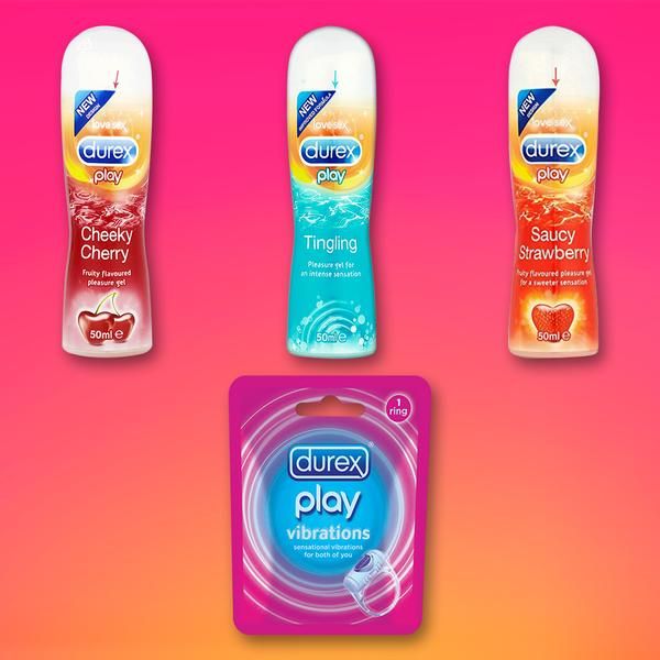 Durex Intense Games Combo & Durex Pleasure Combo - 50 ml Play Lubricant Gel [All variants] + Play Vibrations Ring Pleasure Combo for Women - Contains 3 Play Lubricant Gels and Play Vibrations Ring
