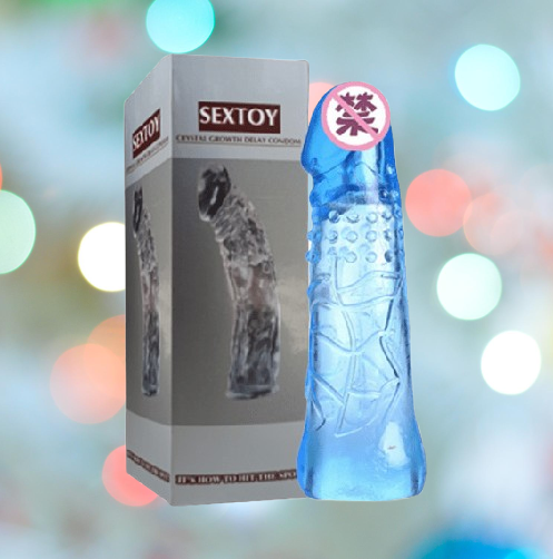 sex toy Super Dragon Condom (Blue Color)