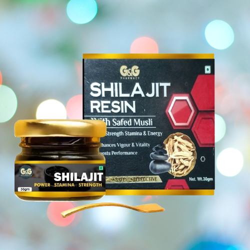 shilajit resin with safed musli