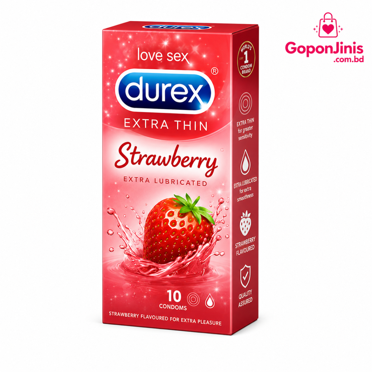 Durex Extra Thin strawberry Condom